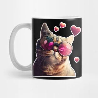 Cats and Hearts: A Valentine's Day Celebration Mug